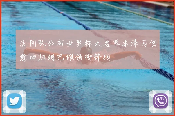 法国队公布世界杯大名单本泽马伤愈回归姆巴佩领衔锋线